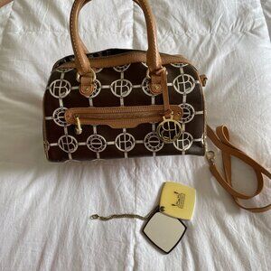 Henri Bendel Large Leather Satchel Bag